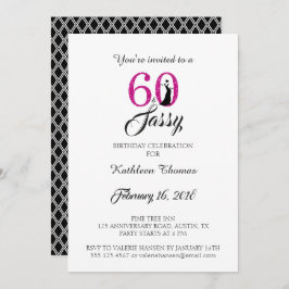 60 y Sassy | 60.ª invitación a la fiesta de cumple