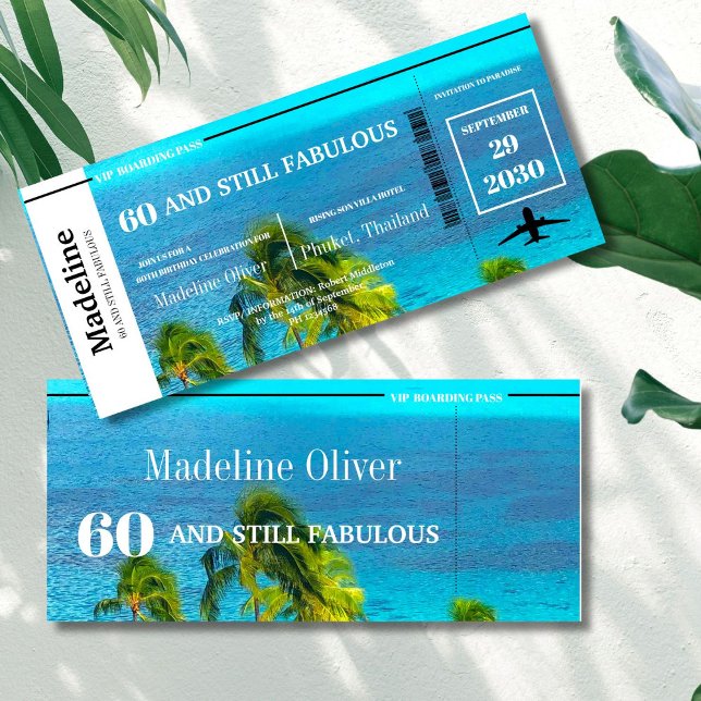 60 y todavía fabulosa invitación al cumpleaños tro (Subido por el creador)