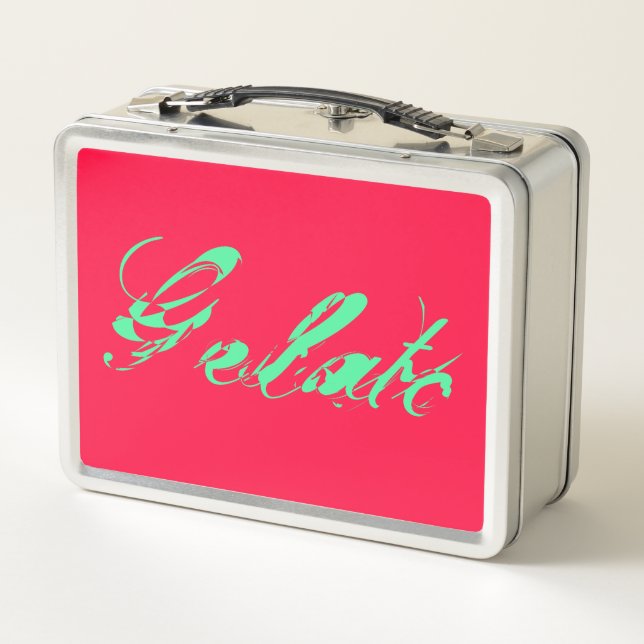 60ies 60s 60er Style Gelato Ice neon-pink-green (Reverso)