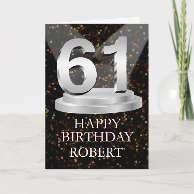 61.ª Tarjeta De Nombre Añadida Por Luces De Cumple (Anverso)