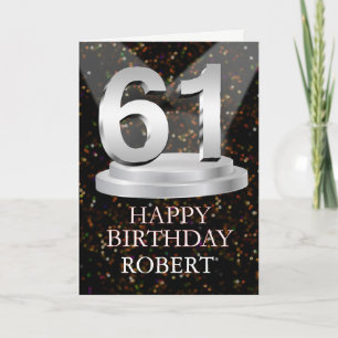 61.ª Tarjeta De Nombre Añadida Por Luces De Cumple