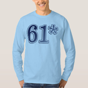 61* legitiman la camiseta de registro del home run