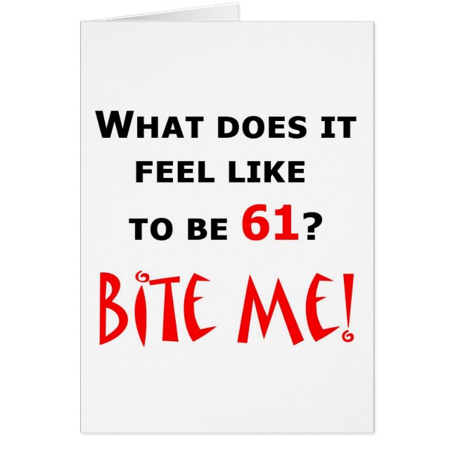 ¡61 muérdame! (Frente)