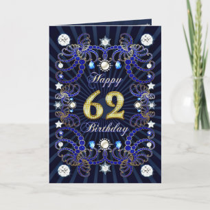 62.a tarjeta de cumpleaños con las masas de joyas