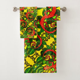 62 toallas de geco rojas