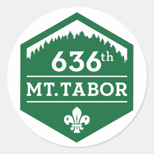 636º Mt. Tabor — Hoja Pegatina de logotipo de 20 (Anverso)
