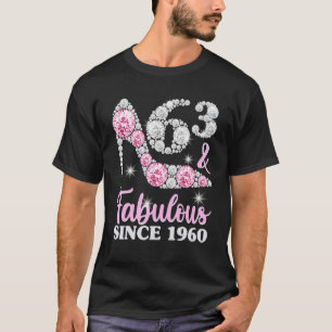 63.ª Camisetas De Cumpleaños Para Mujeres, 63 Y Fa