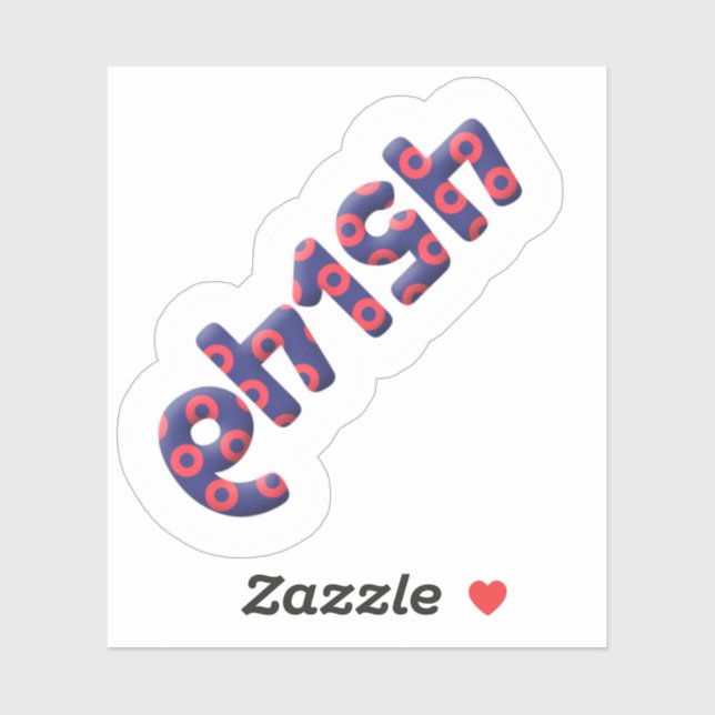 64154 Pegatina de Phish Número (Hoja)