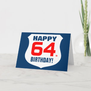 64.a tarjeta de cumpleaños feliz para los hombres