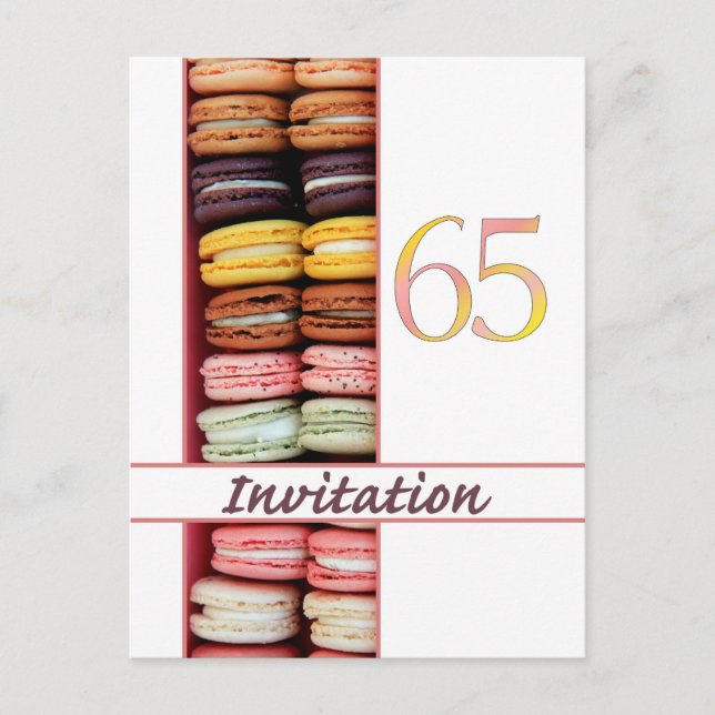 65.ª invitación de la fiesta de cumpleaños (Anverso)