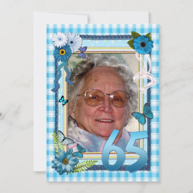 65.ª invitación para la fiesta de cumpleaños de la (Anverso)