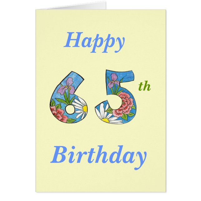 65.ª tarjeta de cumpleaños (Frente)