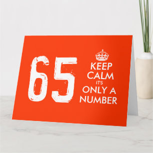 65.ª tarjeta de cumpleaños   Mantener la calma es