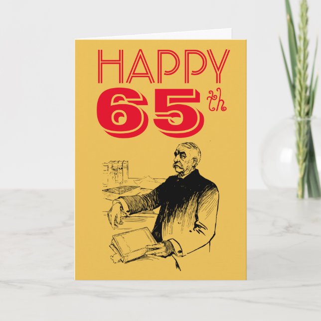 65.ª tarjeta de cumpleaños Mar Muerto (Anverso)