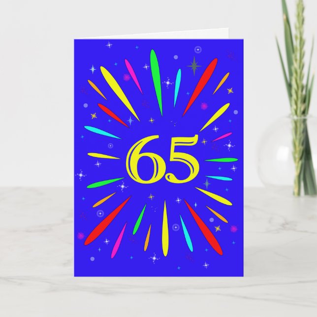 65.ª tarjeta de explosión de cumpleaños (Anverso)