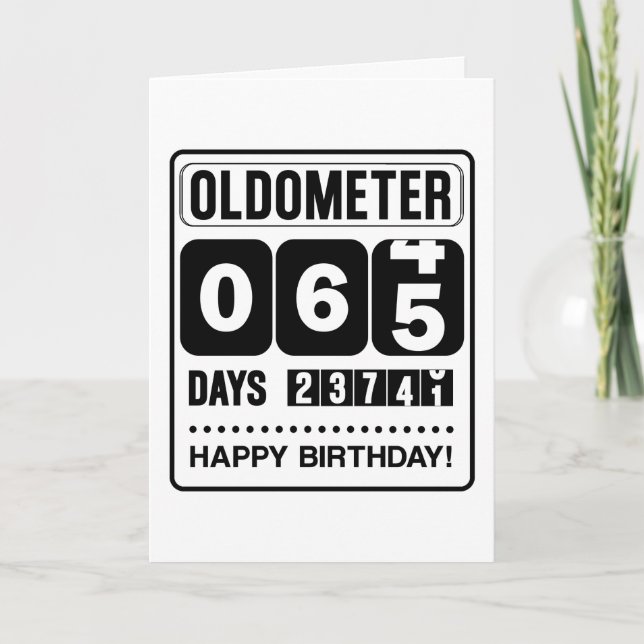 65.ª Tarjeta Oldometer de Cumpleaños (Anverso)