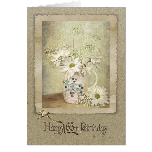 65.º cumpleaños Daisy Bouquet (Frente)