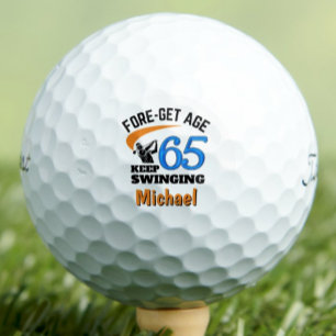 65.º Nacimiento Bolas de Golf Funny Gift Blue - 12