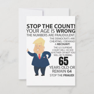 65 años de Trump Feliz cumpleaños presente gracios