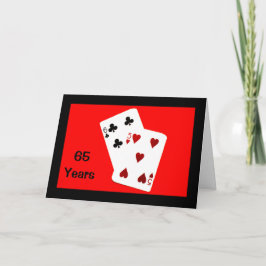 ¡65 años es un gran trato! Tarjeta de aniversario