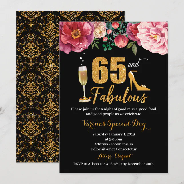 65 años y fabulosa invitación a las mujeres | Zazzle.es