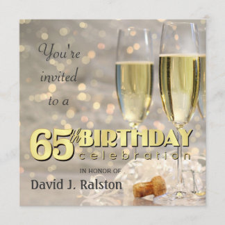 65.o Fiesta de cumpleaños - invitaciones