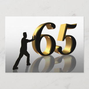 65.o Invitación de la fiesta de cumpleaños "que