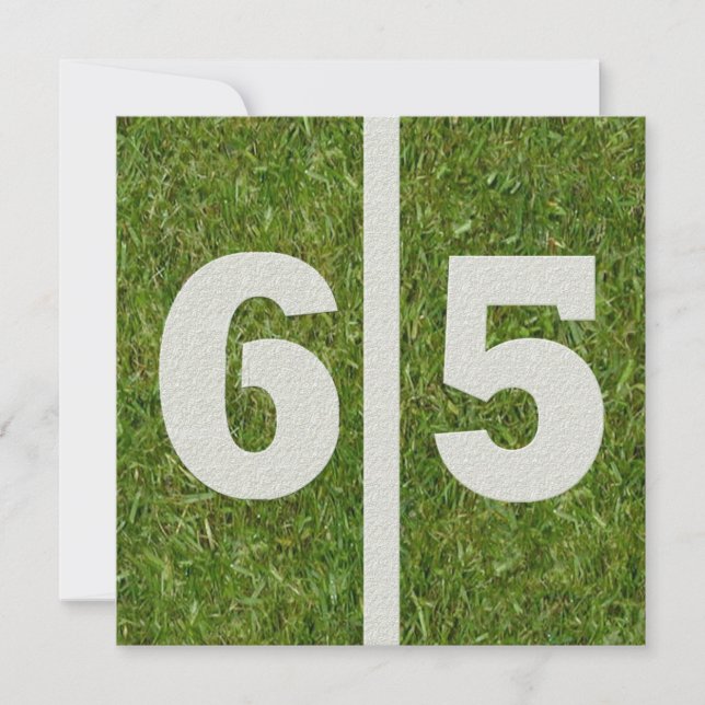 65.o Invitación del cumpleaños de la yarda (Anverso)