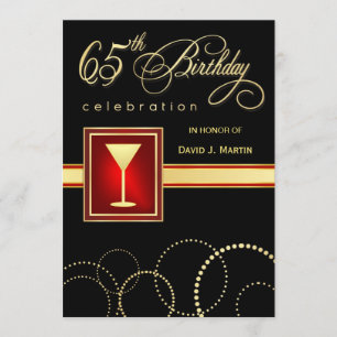 65.o Invitaciones de la fiesta de cumpleaños