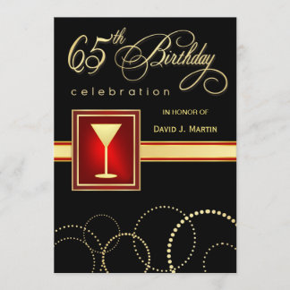 65.o Invitaciones de la fiesta de cumpleaños