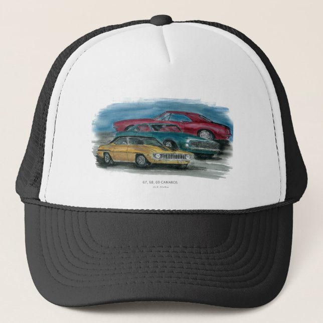 67, 68, gorra de la obra clásica de 69 Camaro (Anverso)