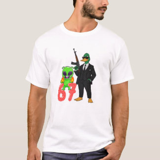 67 camiseta estilo pato camiseta