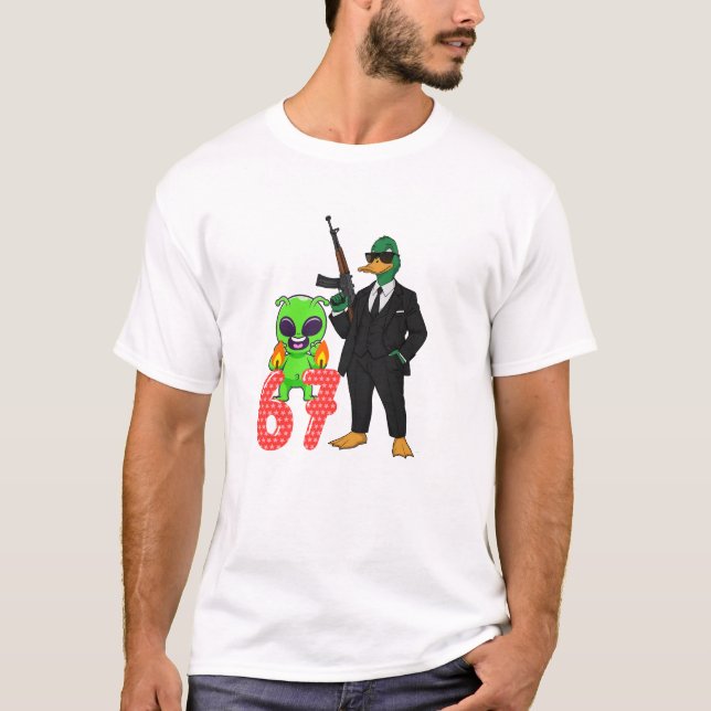 67 camiseta estilo pato camiseta  (Anverso)