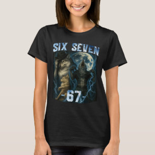 67 Camiseta Gráfica Divertida Lobo Alfa Meme Humor