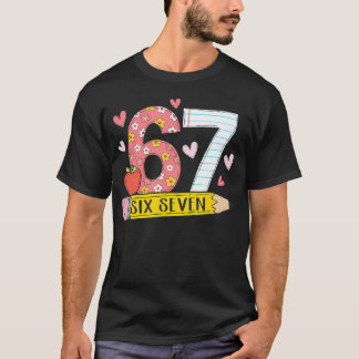 67 Camiseta para maestros 67 Meme chicas mujeres m