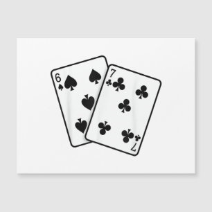 67 Cartas de Juego Meme Divertido Seis Siete