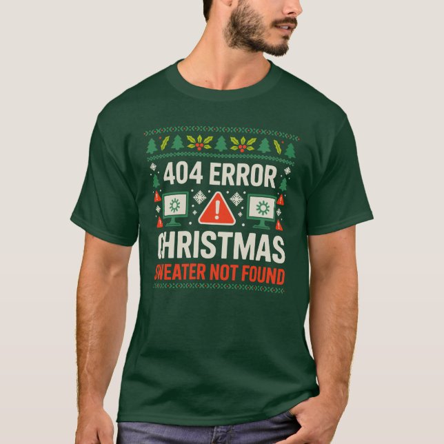 67 Error Jersey Anti Navidad No Encontrado Xmas (Anverso)