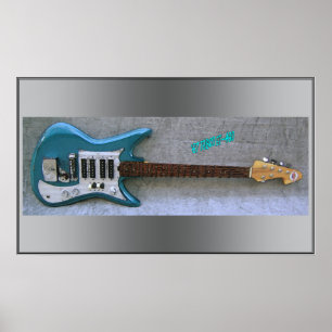 '67 Impresión de guitarra teisco