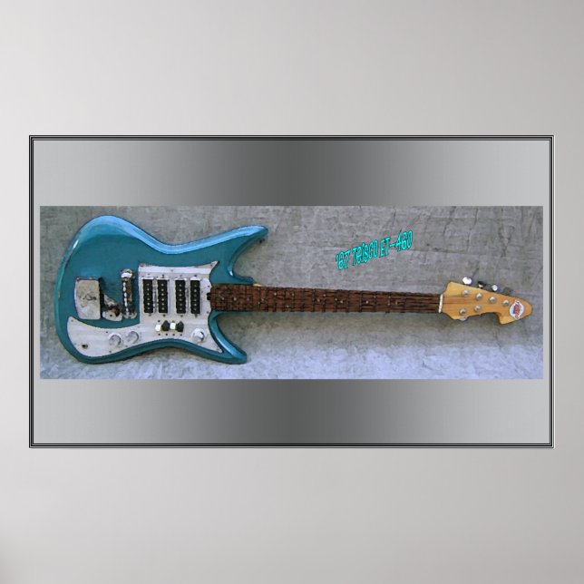 '67 Impresión de guitarra teisco (Frente)