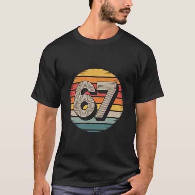 67 Meme Seis Siete 6 7 Camiseta Meme Número Divert (Anverso)