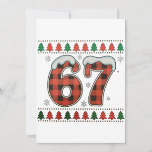 67 Navidades feas Navidad Plaid rojo de Búfalo Fie