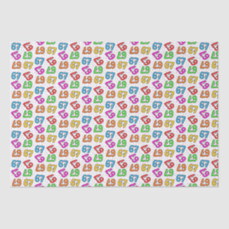 "67" Papel de Seda de Confeti Viral