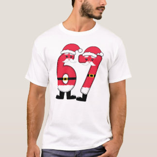 67 Santa Navidad Camiseta Familiar a Juego