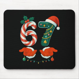 67 Six Seven 6 7 Meme Alfombra de Navidad para Par