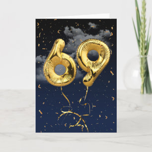 69.ª Tarjeta de Confetti y Globo de Oro