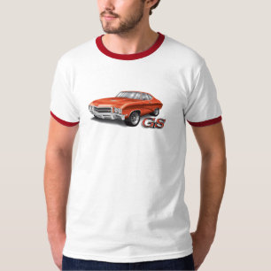 69 Buick GS en rojo en camiseta del campanero