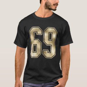 69 Contorno Número 69 Estilo de Jersey para aficio