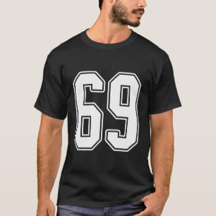 69 Esbozo blanco Número 69 Estilo de Jersey de ven