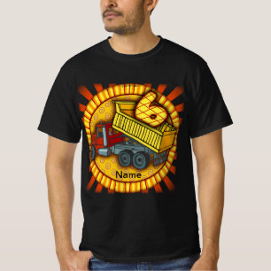 6.ª camiseta de basurero de cumpleaños