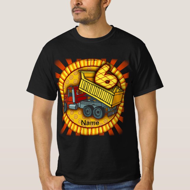 6.ª camiseta de basurero de cumpleaños (Anverso)